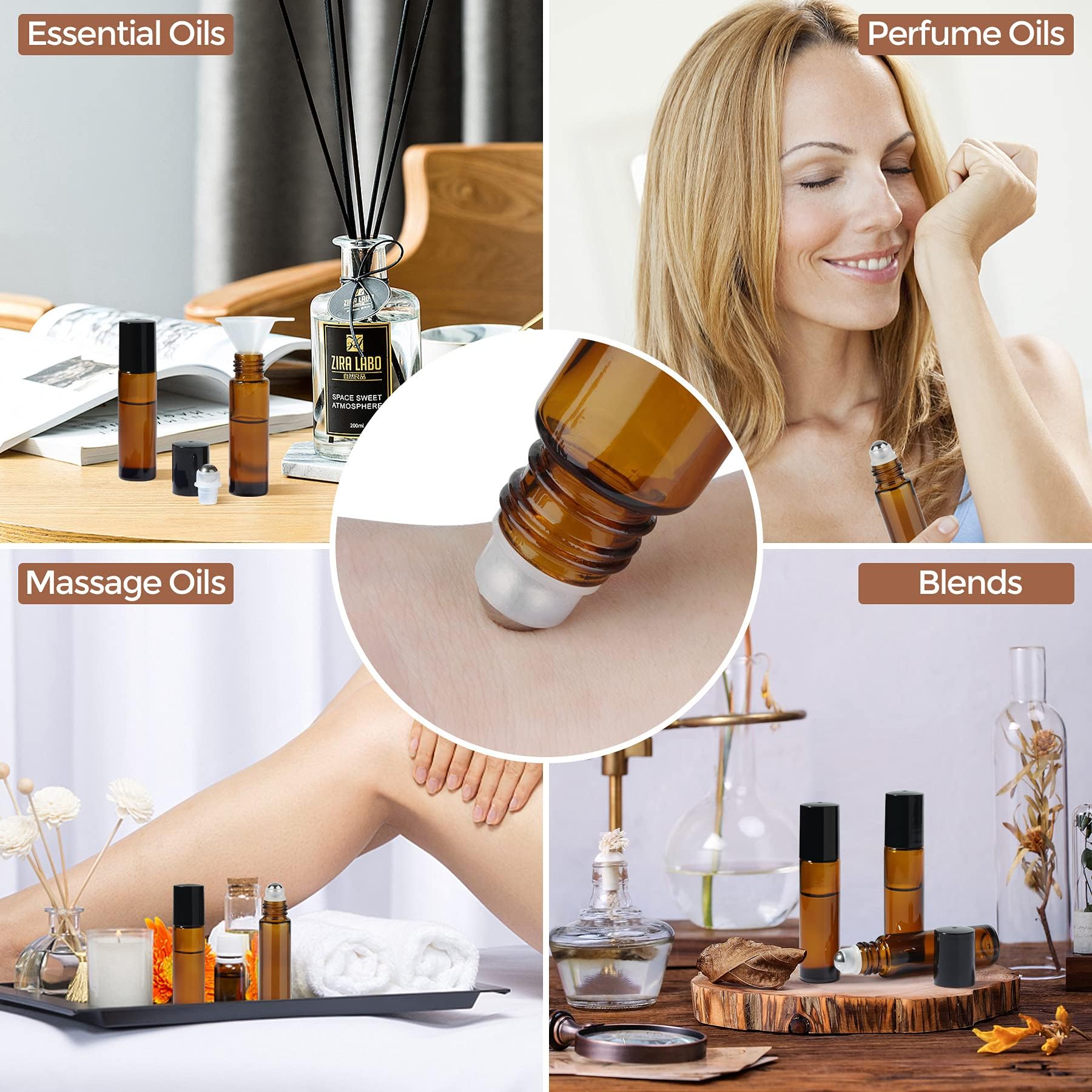 8/30 шт. стеклянная бутылка в  – обзор и цена Attar Oil Roll On